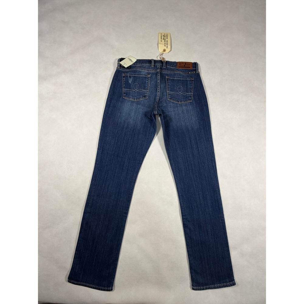 NWT‎ Lucky Brand Sofia Straight Jeans Regular Dark Wash Mid Rise Womens 10/30 - Picture 8 of 10